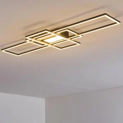 Plafonnier Alsterbro LED Noir, 1 lumière, Télécommandes