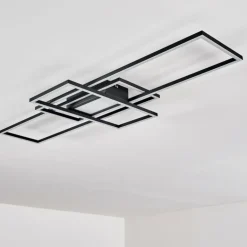 Plafonnier Alsterbro LED Noir, 1 lumière, Télécommandes