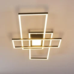 Plafonnier Alsterbro LED Noir, 1 lumière, Télécommandes