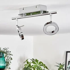 Plafonnier Altamahaw LED Argenté, 2 lumières