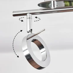 Plafonnier Altamahaw LED Argenté, 2 lumières