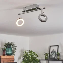 Plafonnier Altamahaw LED Argenté, 2 lumières