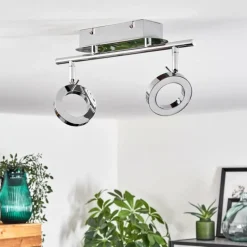 Plafonnier Altamahaw LED Argenté, 2 lumières