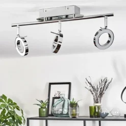 Plafonnier Altamahaw LED Argenté, 3 lumières