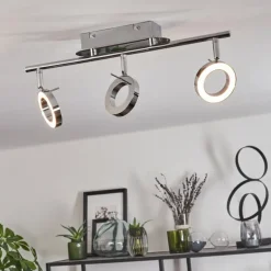 Plafonnier Altamahaw LED Argenté, 3 lumières