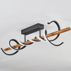 Plafonnier Alvarim LED Écru, Noir, 1 lumière