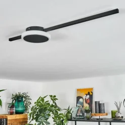 Plafonnier Amdal LED Noir, 2 lumières