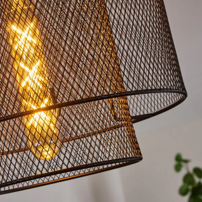 Plafonnier Amsoldingen Noir, 1 lumière