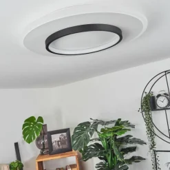 Plafonnier Andelfingen LED Blanc, 1 lumière, Télécommandes