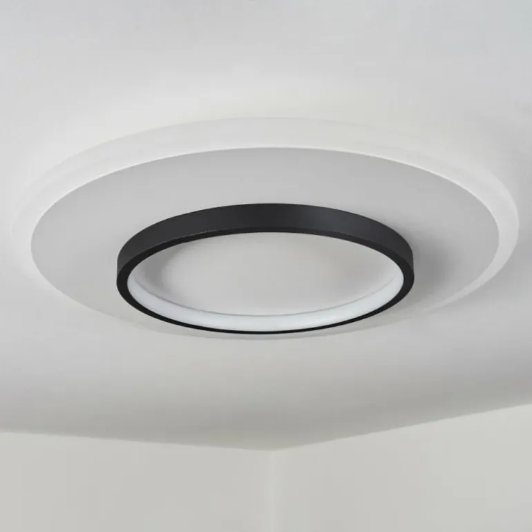 Plafonnier Andelfingen LED Blanc, 1 lumière, Télécommandes