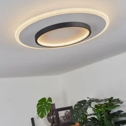 Plafonnier Andelfingen LED Blanc, 1 lumière, Télécommandes