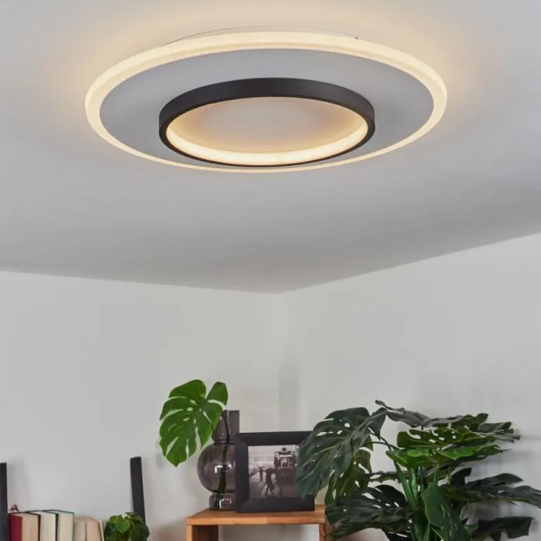 Plafonnier Andelfingen LED Blanc, 1 lumière, Télécommandes