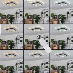 Plafonnier Andelfingen LED Blanc, 1 lumière, Télécommandes