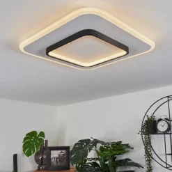 Plafonnier Andelfingen LED Blanc, 1 lumière, Télécommandes