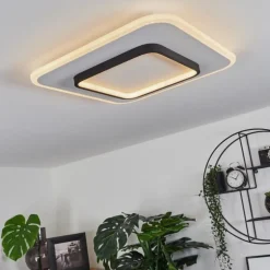 Plafonnier Andelfingen LED Blanc, 1 lumière, Télécommandes
