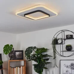 Plafonnier Andelfingen LED Blanc, 1 lumière, Télécommandes