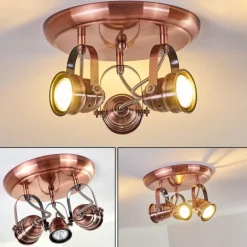 Plafonnier Aniak LED Cuivre, 3 lumières
