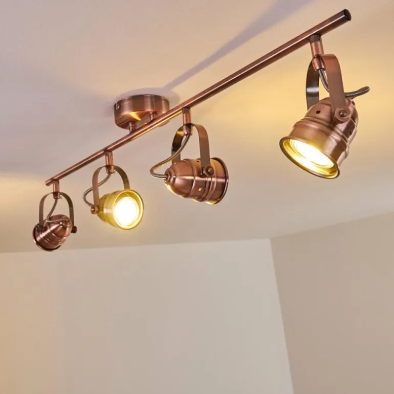 Plafonnier Aniak LED Cuivre, 4 lumières