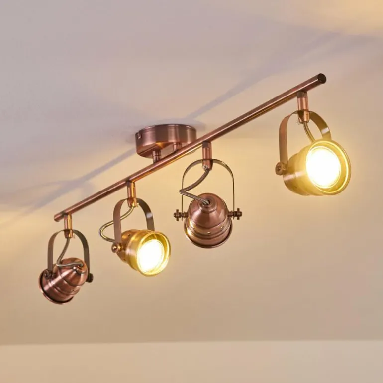 Plafonnier Aniak LED Cuivre, 4 lumières