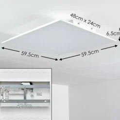 Plafonnier Antria LED Blanc, 1 lumière