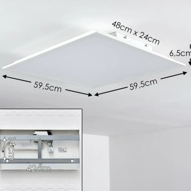 Plafonnier Antria LED Blanc, 1 lumière