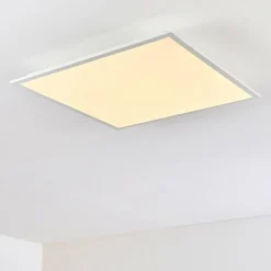 Plafonnier Antria LED Blanc, 1 lumière, Télécommandes, Changeur de couleurs