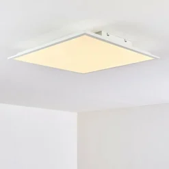 Plafonnier Antria LED Blanc, 1 lumière, Télécommandes, Changeur de couleurs