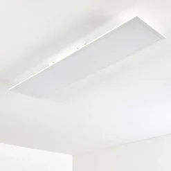 Plafonnier Antria LED Blanc, 1 lumière, Télécommandes, Changeur de couleurs