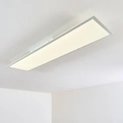 Plafonnier Antria LED Blanc, 1 lumière, Télécommandes, Changeur de couleurs