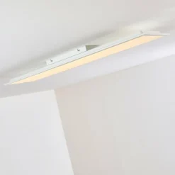 Plafonnier Antria LED Blanc, 1 lumière, Télécommandes, Changeur de couleurs