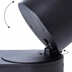 Plafonnier Appleton LED Noir, 3 lumières