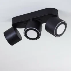 Plafonnier Appleton LED Noir, 3 lumières