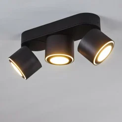 Plafonnier Appleton LED Noir, 3 lumières