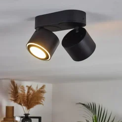 Plafonnier Appleton LED Noir, 2 lumières