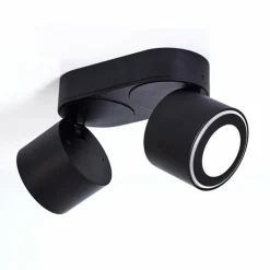 Plafonnier Appleton LED Noir, 2 lumières