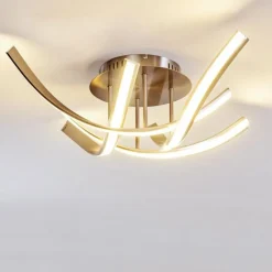 Plafonnier Aranu LED Nickel mat, 4 lumières