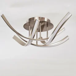 Plafonnier Aranu LED Nickel mat, 4 lumières