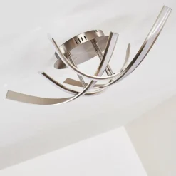 Plafonnier Aranu LED Nickel mat, 4 lumières