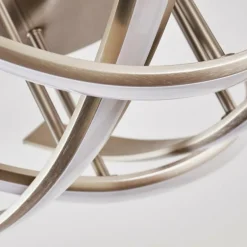 Plafonnier Aranu LED Nickel mat, 4 lumières