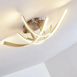 Plafonnier Aranu LED Nickel mat, 4 lumières