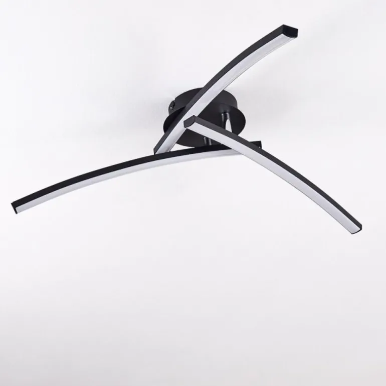 Plafonnier Aringa LED Noir, 1 lumière