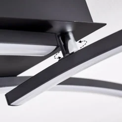 Plafonnier Aringa LED Noir, 1 lumière