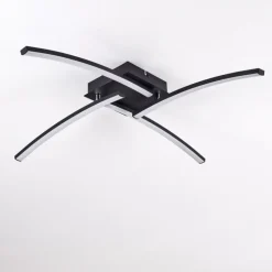 Plafonnier Aringa LED Noir, 1 lumière