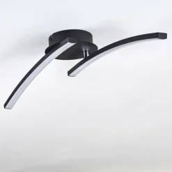 Plafonnier Aringa LED Noir, 1 lumière