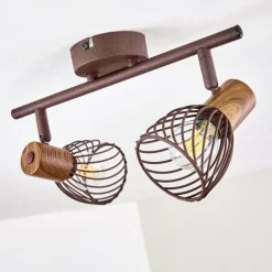 Plafonnier Arjen Rouille, 2 lumières