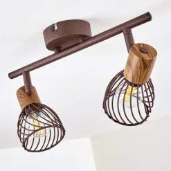 Plafonnier Arjen Rouille, 2 lumières