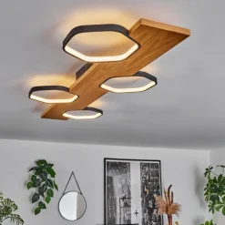 Plafonnier Arminda LED Écru, Noir, 1 lumière