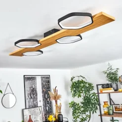 Plafonnier Arminda LED Écru, Noir, 1 lumière