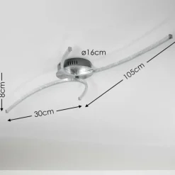 Plafonnier Askim LED Argenté, 1 lumière