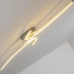 Plafonnier Askim LED Argenté, 1 lumière